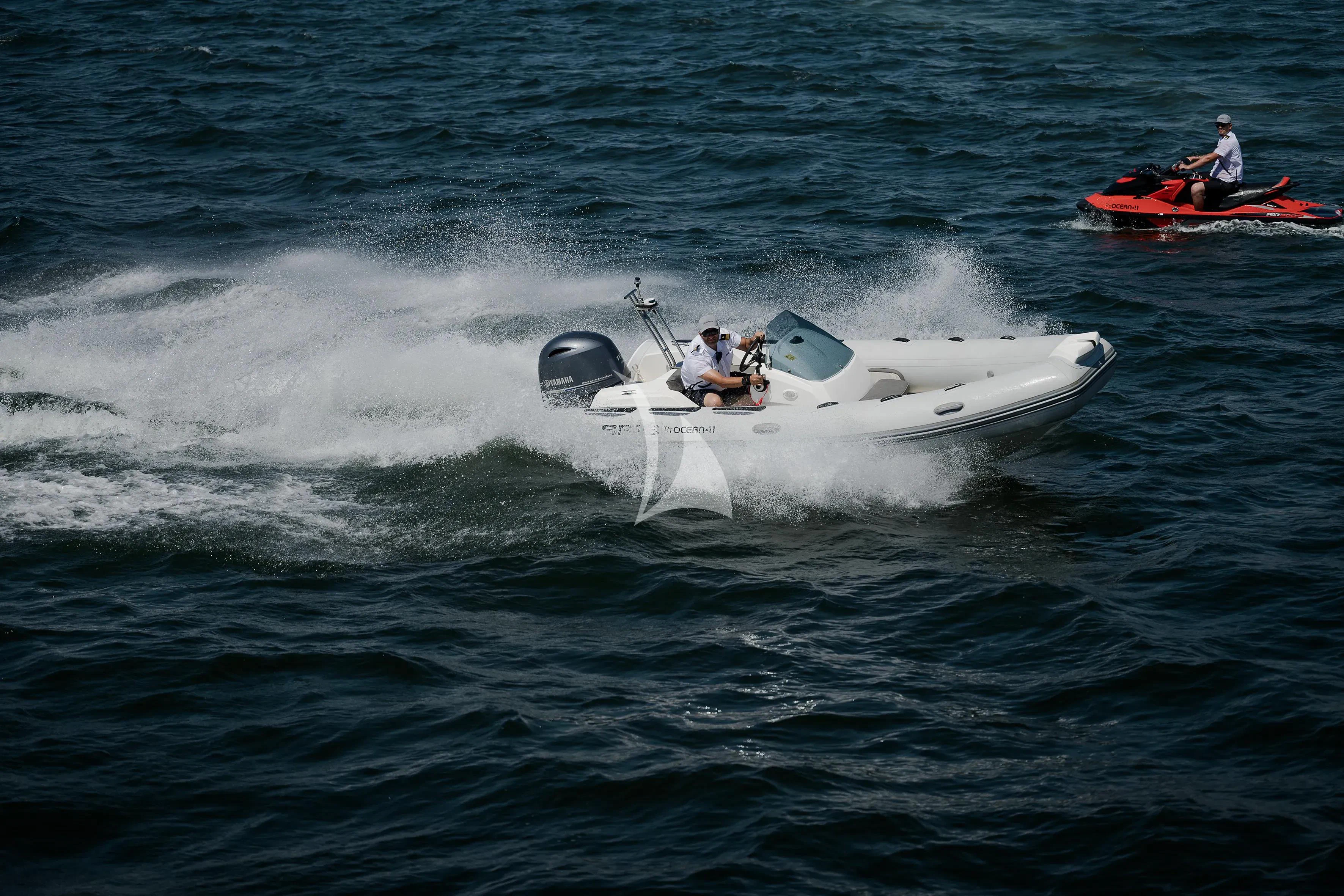 a boat with people in it aboard OCEAN DELTA 11 Yacht for Sale
