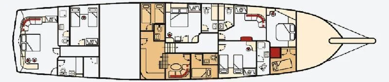 diagram aboard QUEEN OF KARIA Yacht for Sale