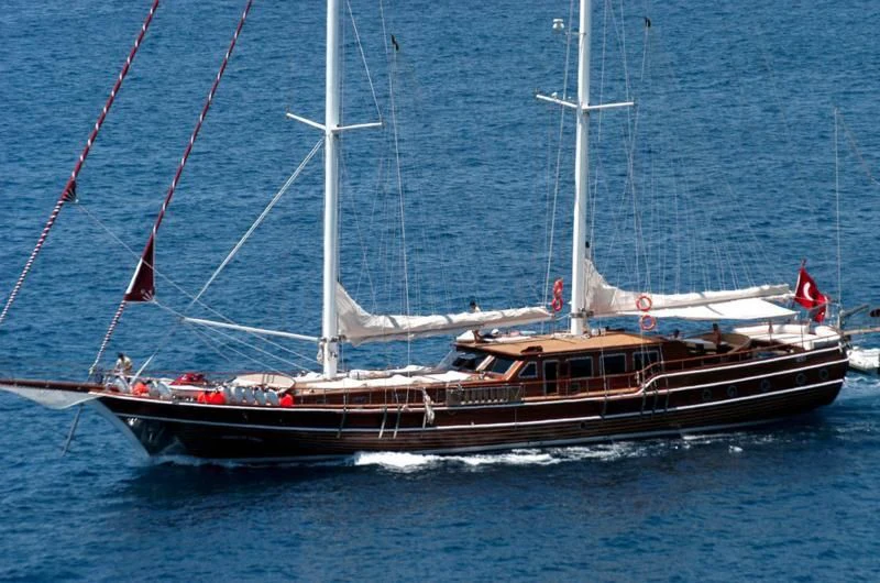 a boat on the water aboard QUEEN OF KARIA Yacht for Sale