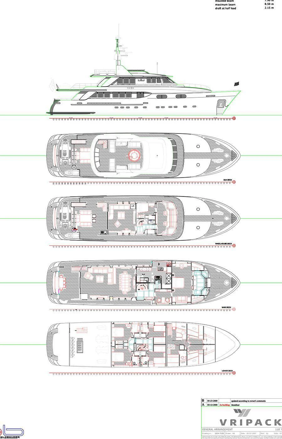 diagram aboard CHRISTINA G Yacht for Charter