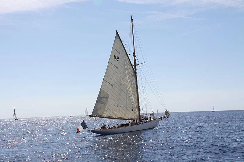 a sailboat on the water aboard MOONBEAM OF FIFE III Yacht for Sale
