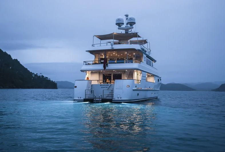 a boat in the water aboard RELENTLESS Yacht for Sale