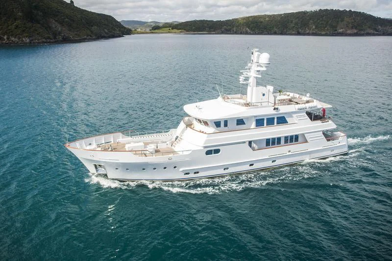 a boat in the water aboard RELENTLESS Yacht for Sale