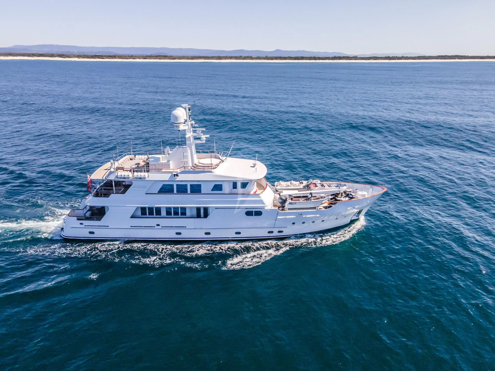 a boat on the water aboard RELENTLESS Yacht for Sale