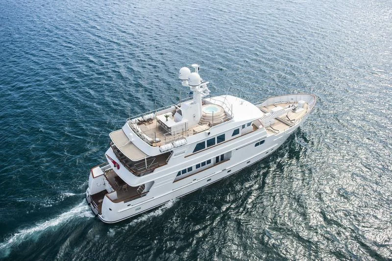 a boat in the water aboard RELENTLESS Yacht for Sale