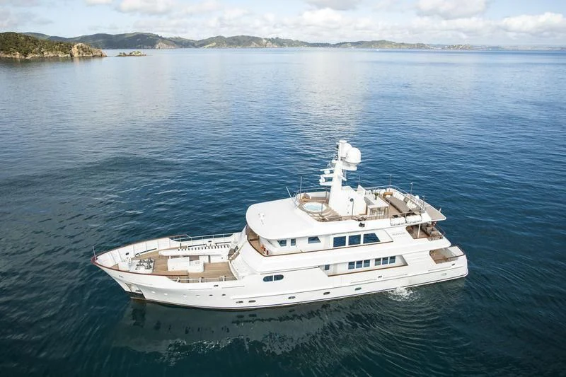 a boat in the water aboard RELENTLESS Yacht for Sale