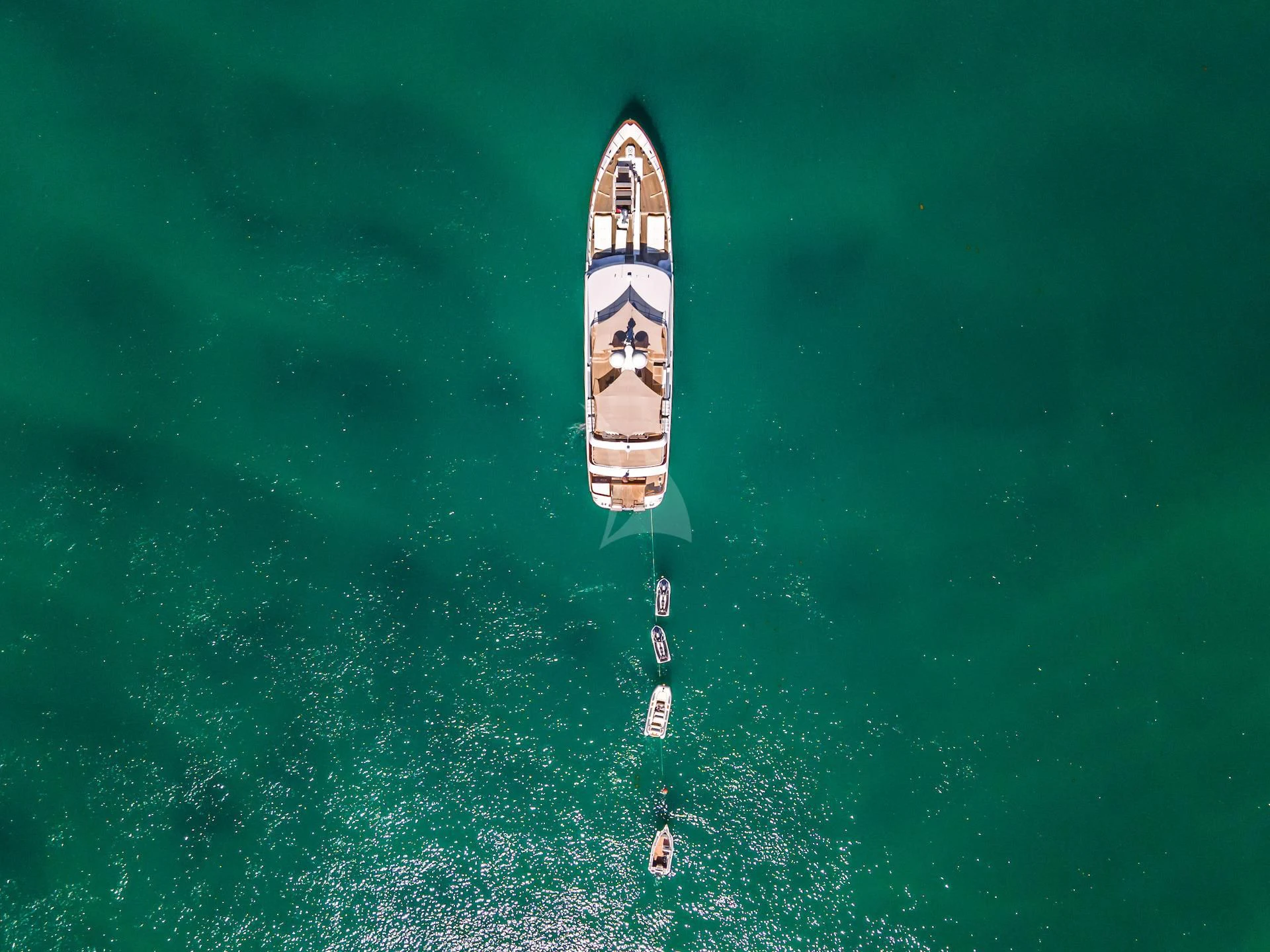 a boat in the water aboard RELENTLESS Yacht for Sale