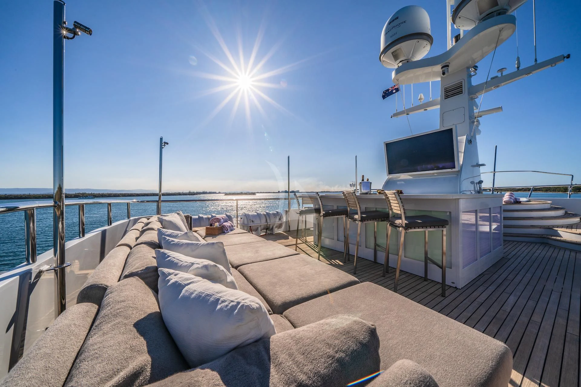 a boat on the water aboard RELENTLESS Yacht for Sale
