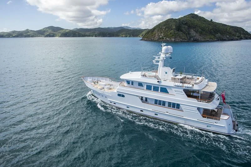 a boat on the water aboard RELENTLESS Yacht for Sale