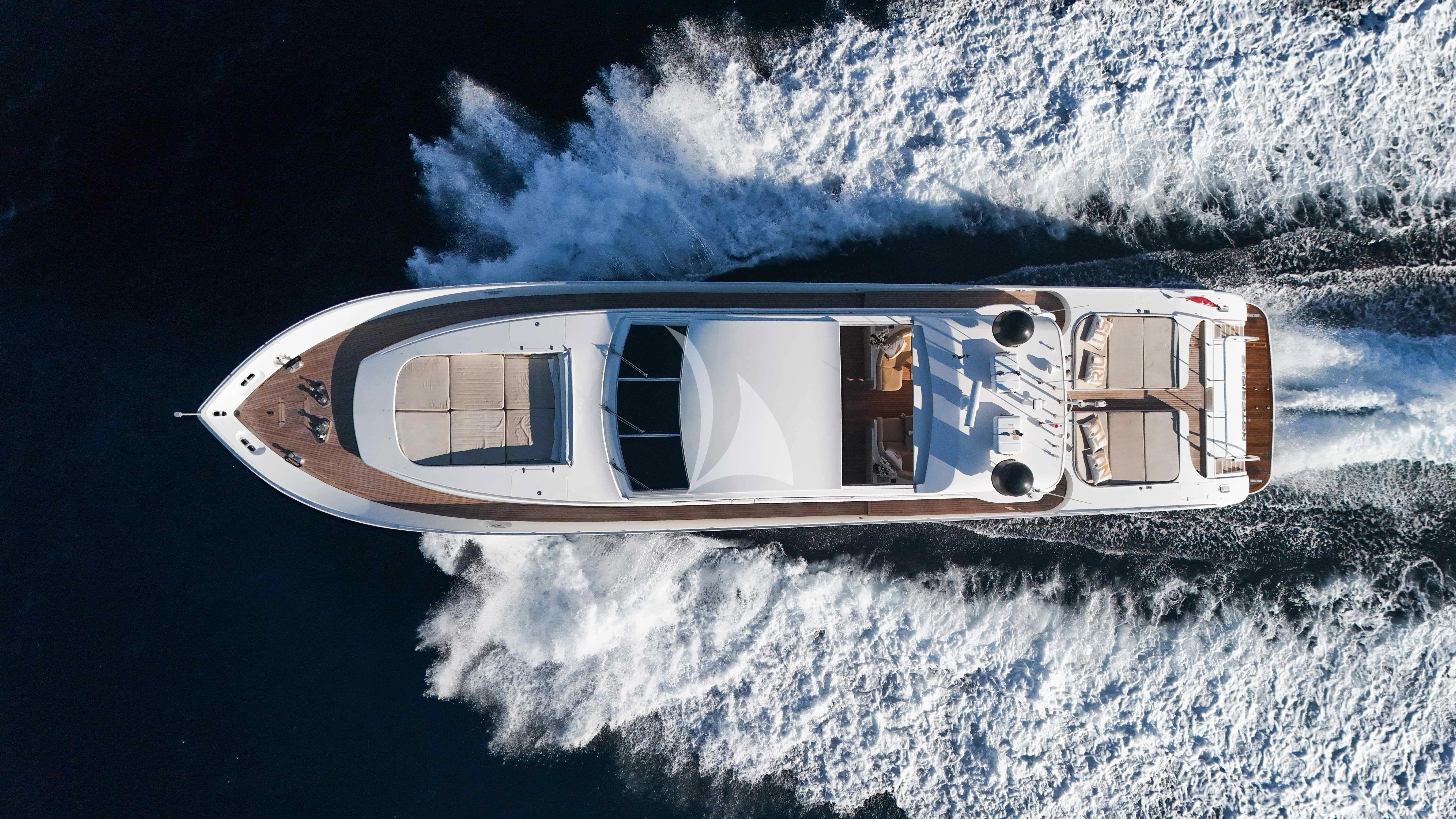 a space ship in space aboard NOTORIOUS Yacht for Sale