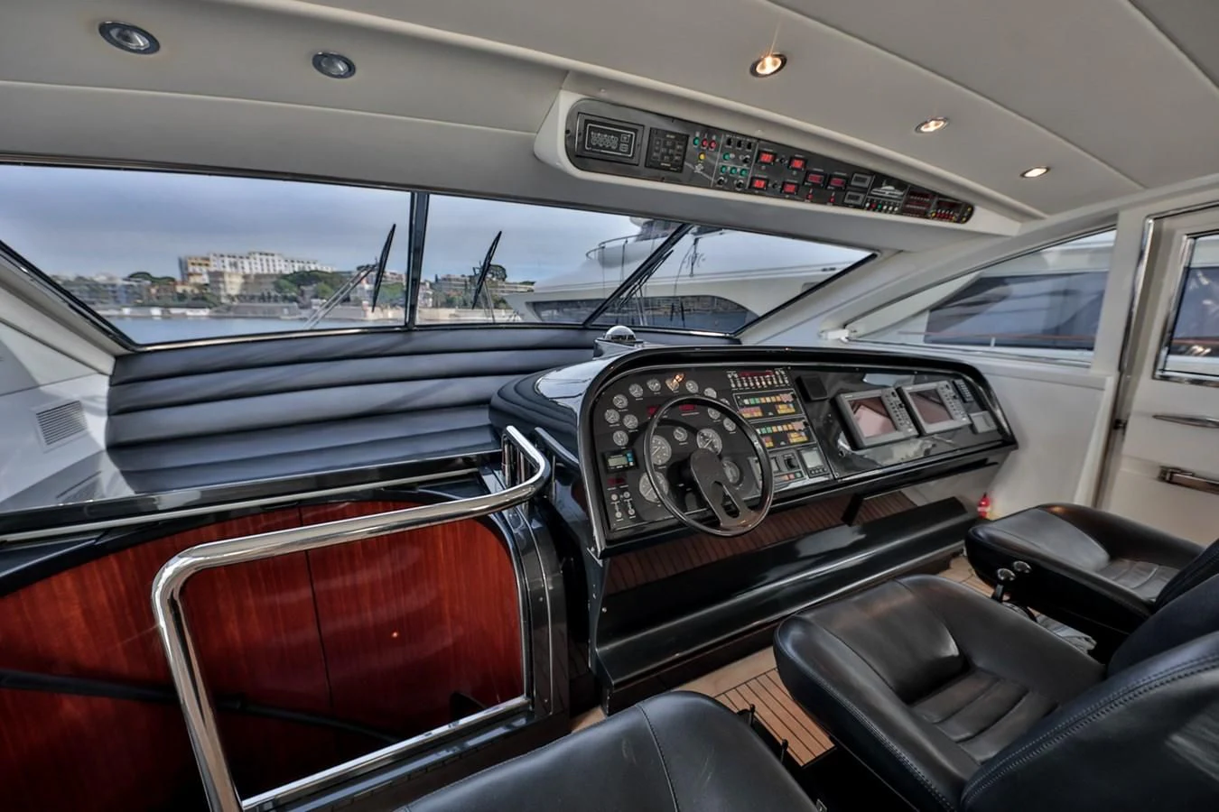 inside of a car aboard NOTORIOUS Yacht for Sale