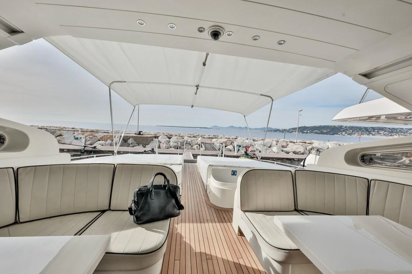 a boat on the water aboard NOTORIOUS Yacht for Sale