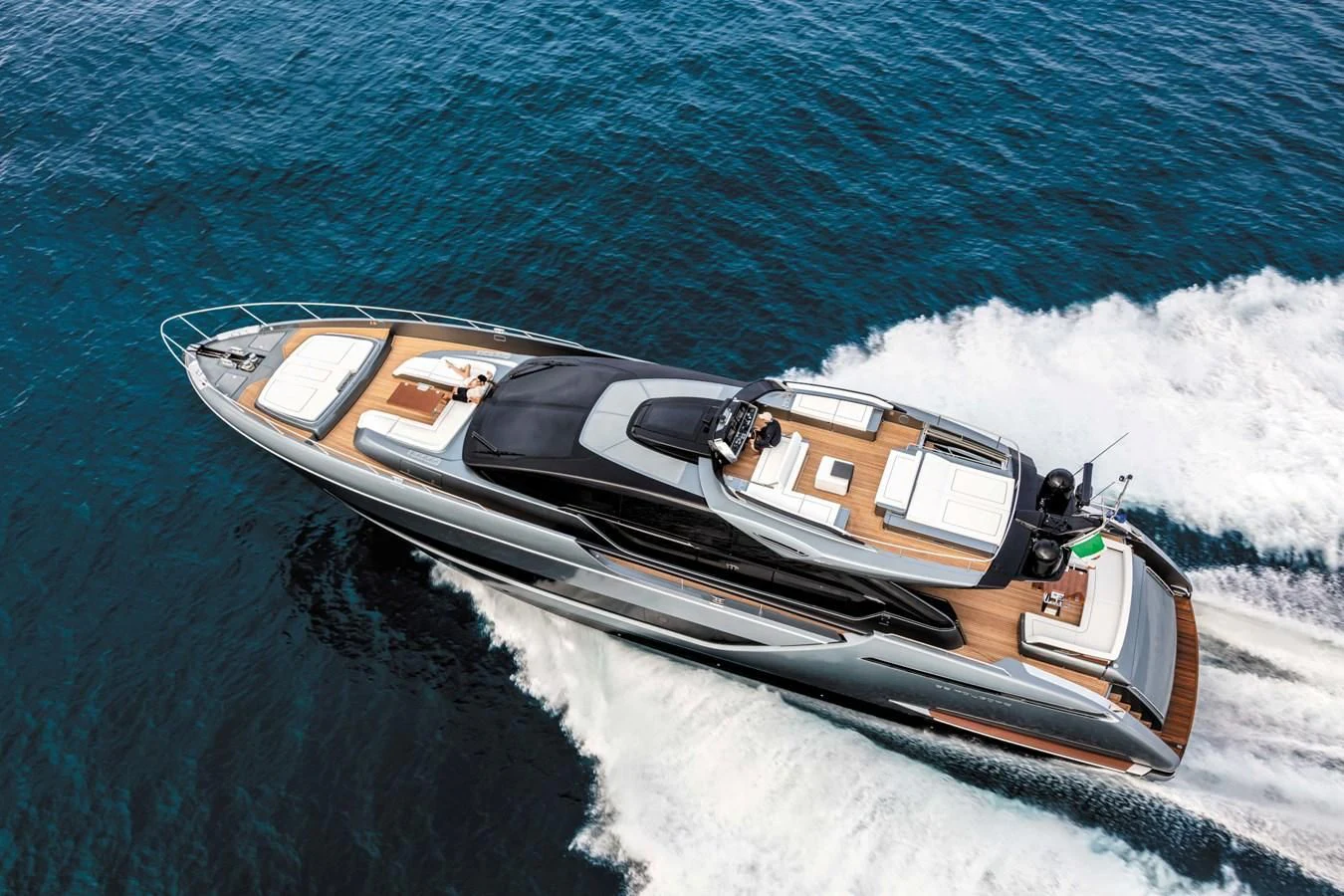a boat on the water aboard RIVA FOLGORE 88/24 Yacht for Sale