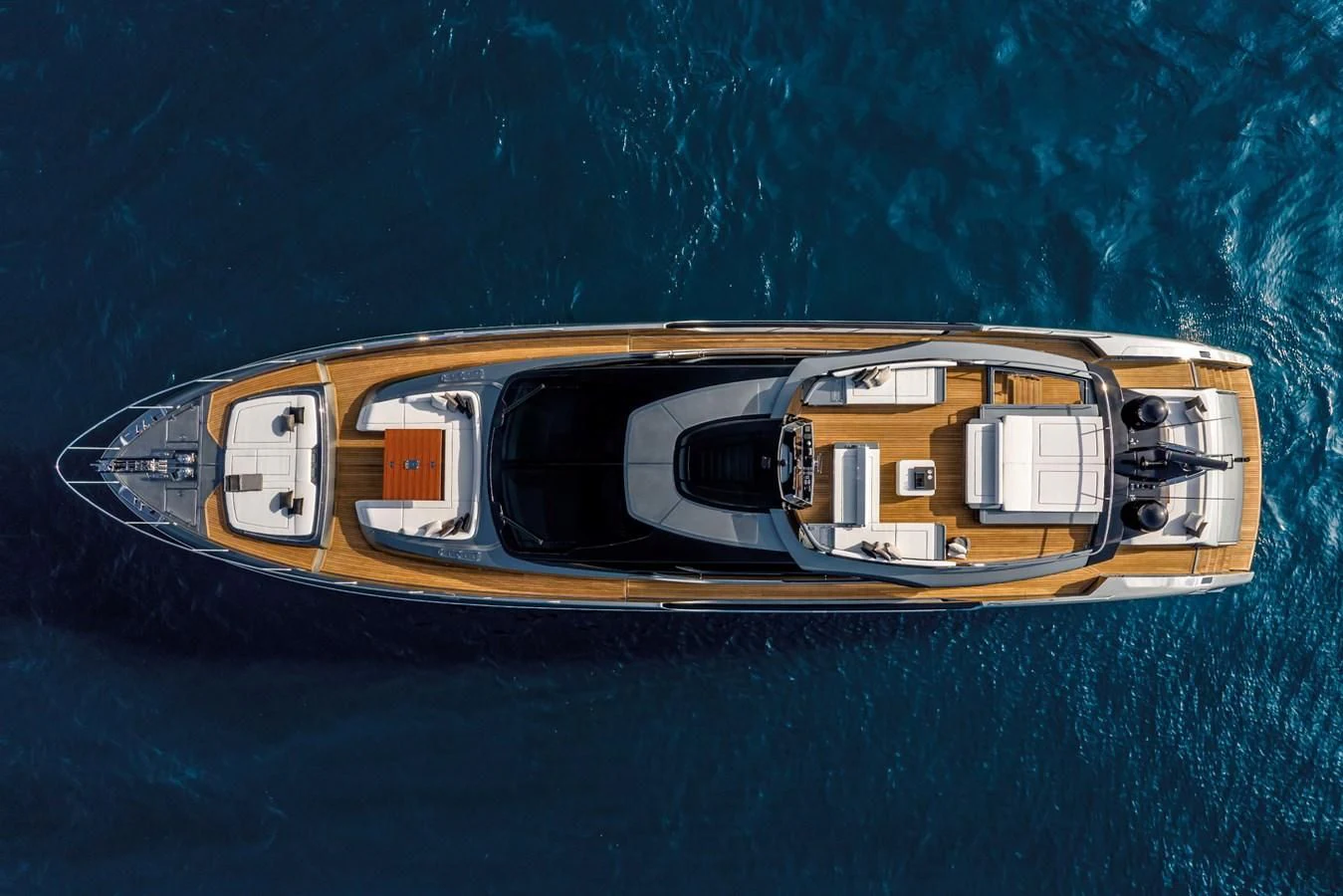 a yellow boat in the water aboard RIVA FOLGORE 88/24 Yacht for Sale