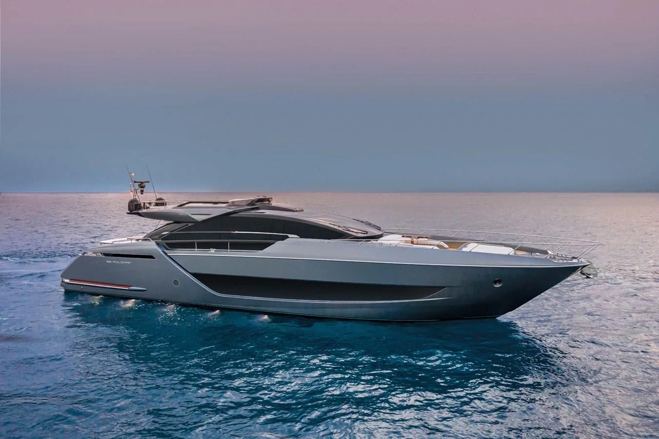 a boat on the water aboard RIVA FOLGORE 88/24 Yacht for Sale
