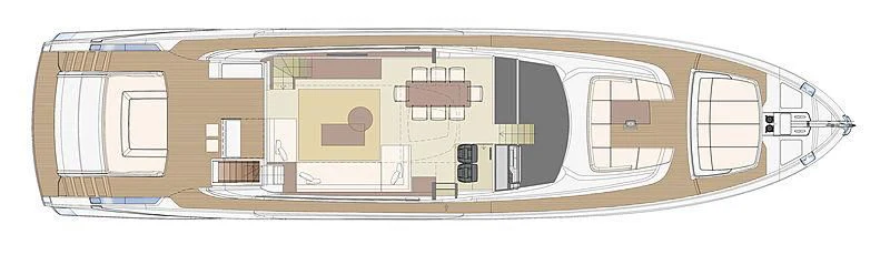 diagram aboard RIVA FOLGORE 88/24 Yacht for Sale