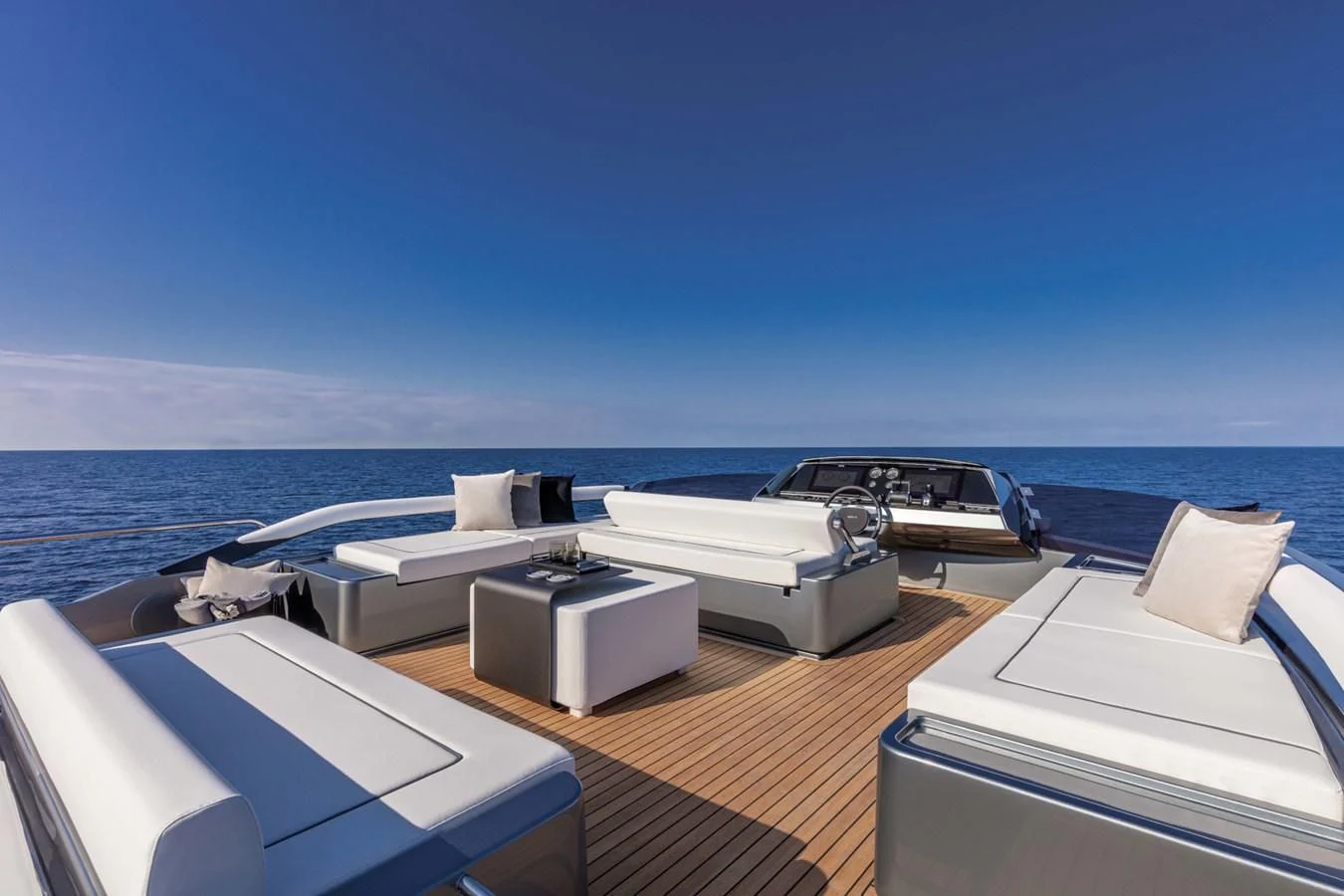 a boat on a deck aboard RIVA FOLGORE 88/24 Yacht for Sale