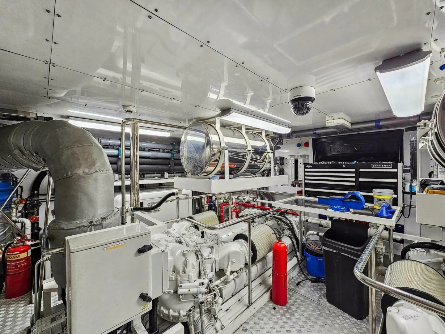 a large factory with machinery aboard SEAHORSE Yacht for Sale