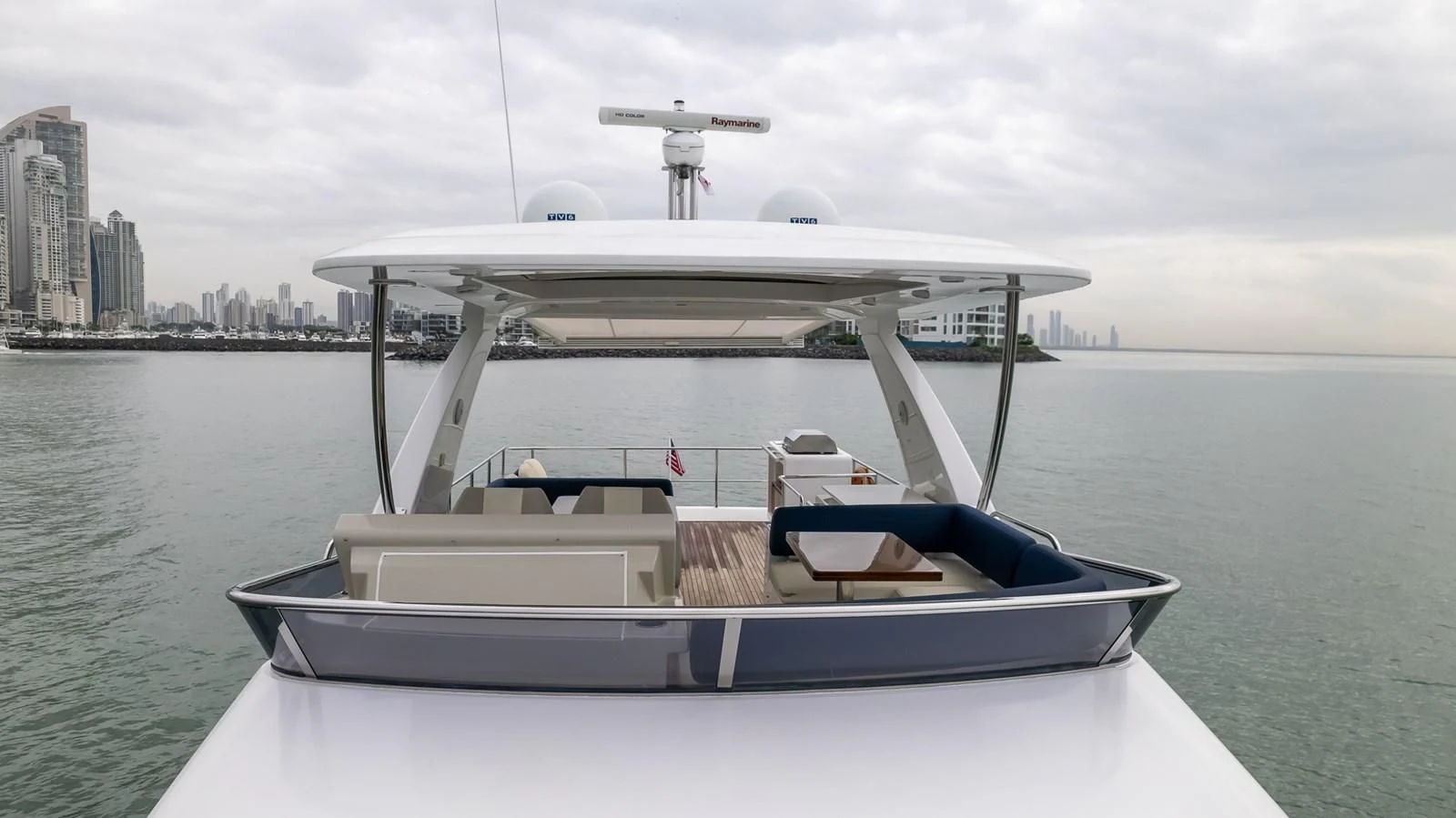 a boat on the water aboard PRIVE Yacht for Sale