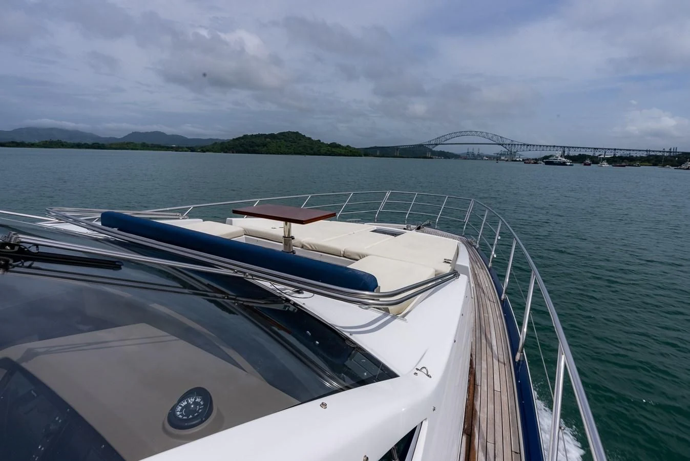 a boat on the water aboard PRIVE Yacht for Sale