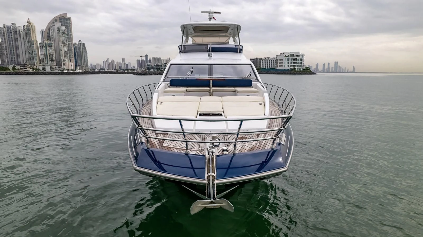 a boat on the water aboard PRIVE Yacht for Sale