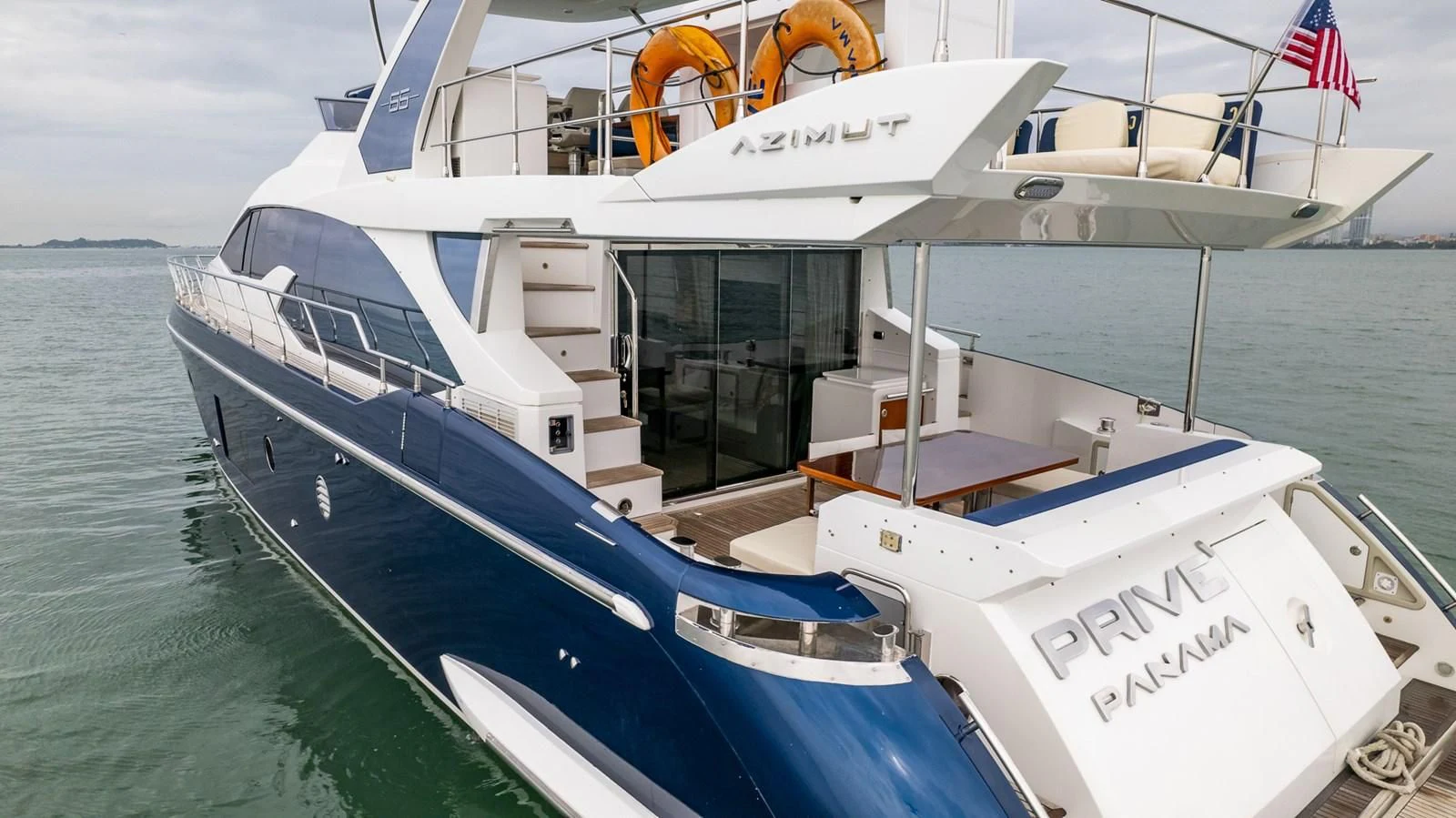 a boat on the water aboard PRIVE Yacht for Sale