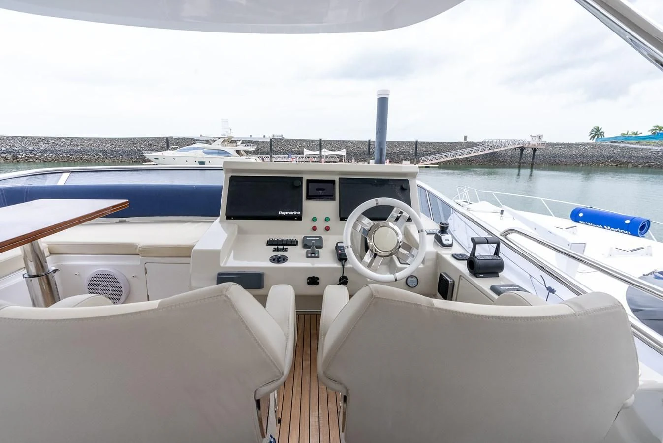 a boat on the water aboard PRIVE Yacht for Sale