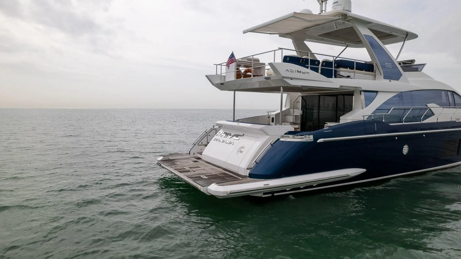 a boat in the water aboard PRIVE Yacht for Sale