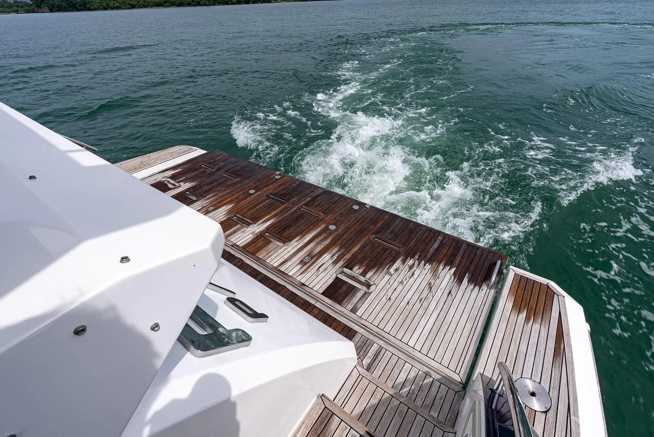 a boat on the water aboard PRIVE Yacht for Sale