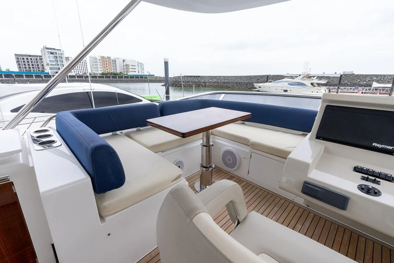 a boat on the water aboard PRIVE Yacht for Sale