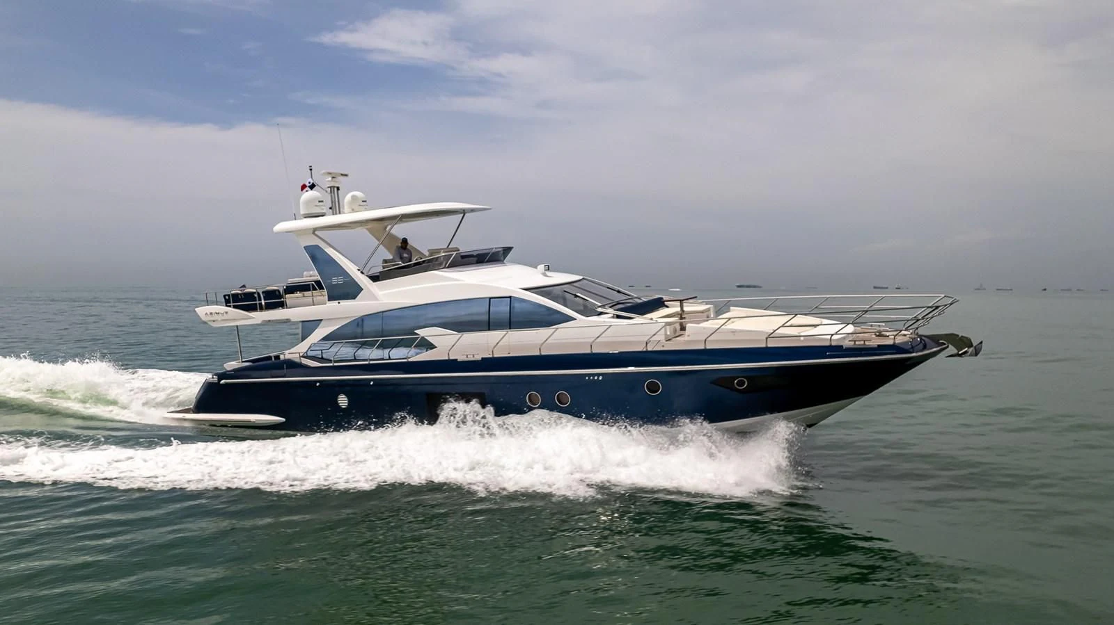 a boat in the water aboard PRIVE Yacht for Sale