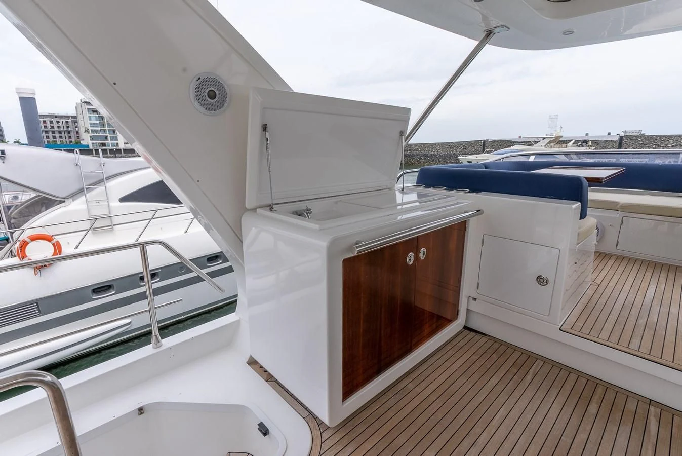 a boat on the water aboard PRIVE Yacht for Sale
