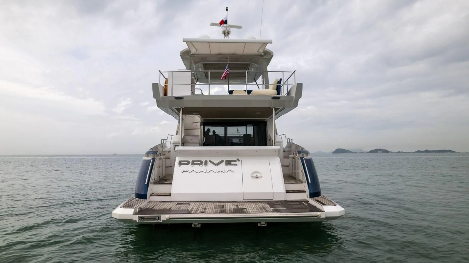 a boat in the water aboard PRIVE Yacht for Sale