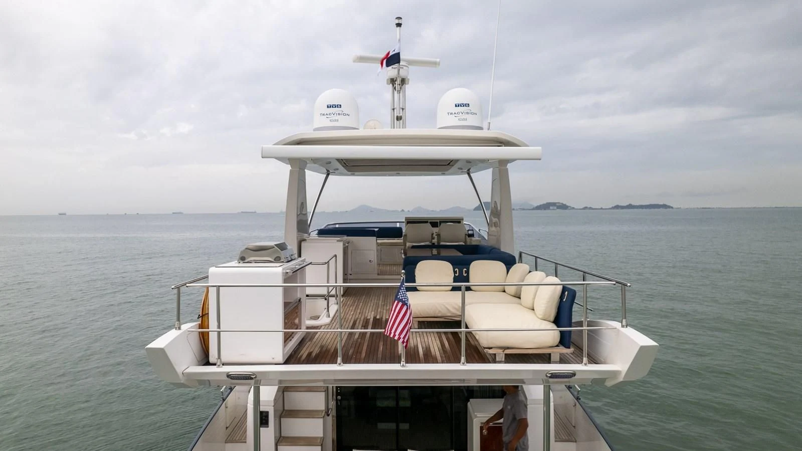 a boat on the water aboard PRIVE Yacht for Sale