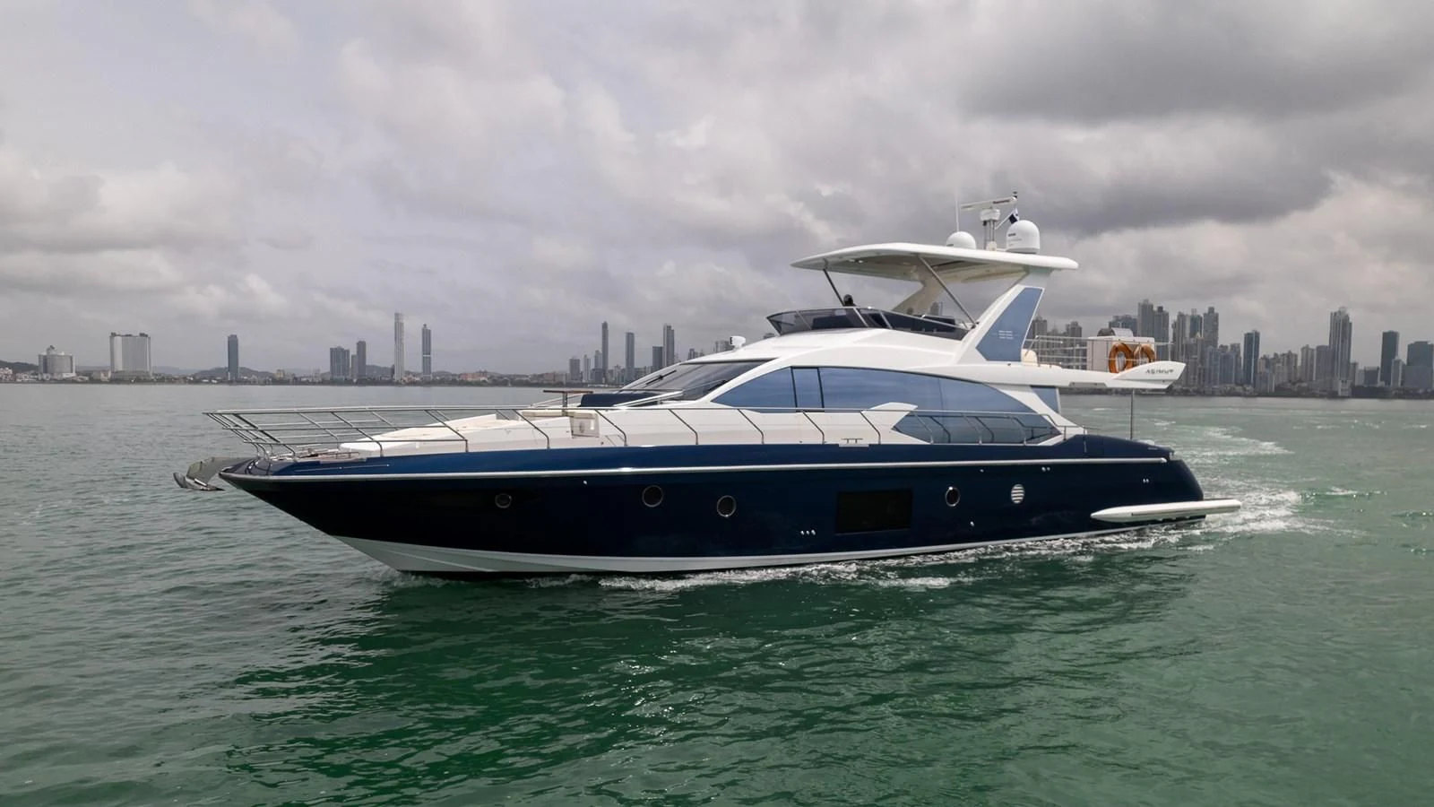 a boat in the water aboard PRIVE Yacht for Sale