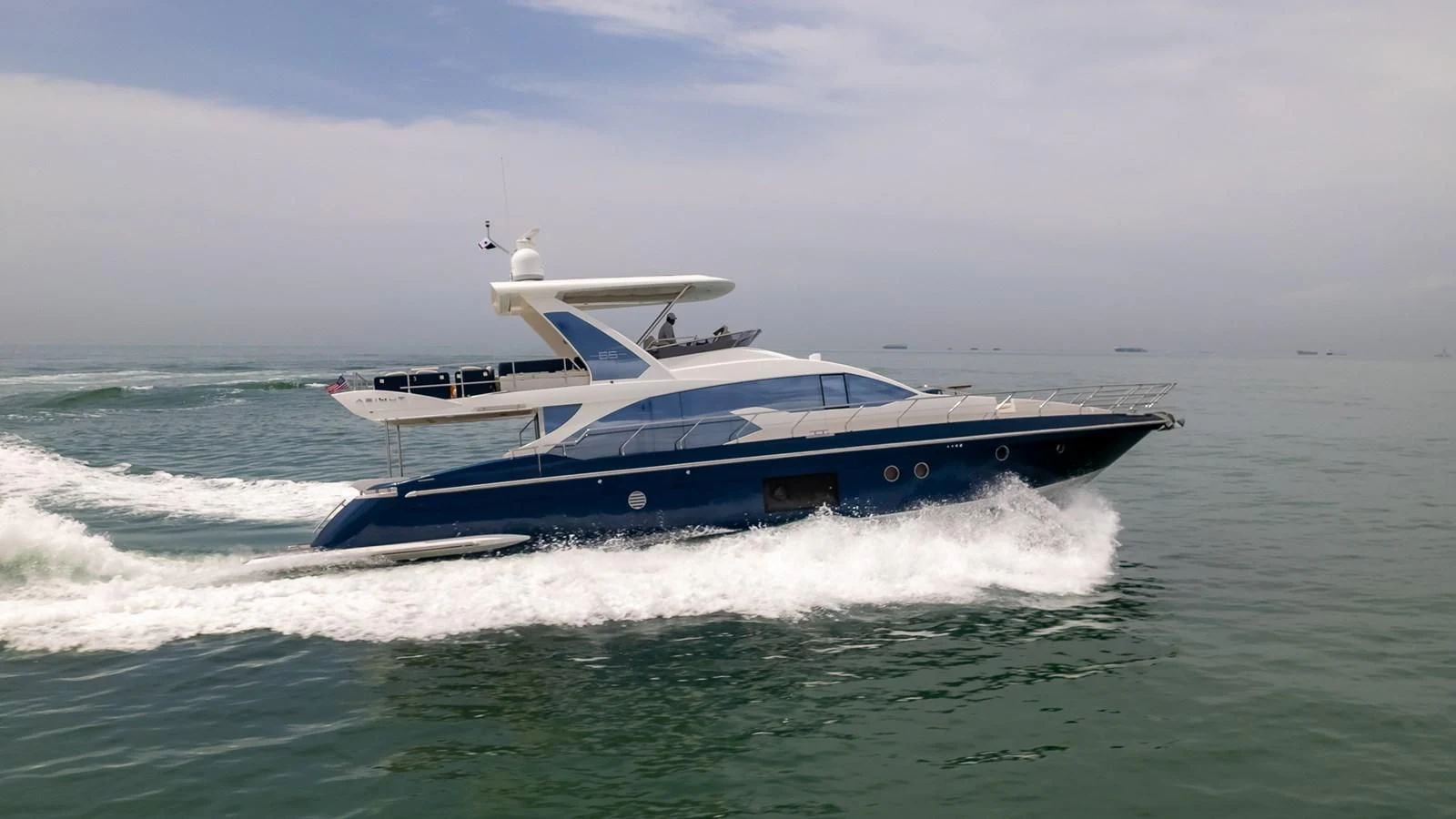 a boat on the water aboard PRIVE Yacht for Sale