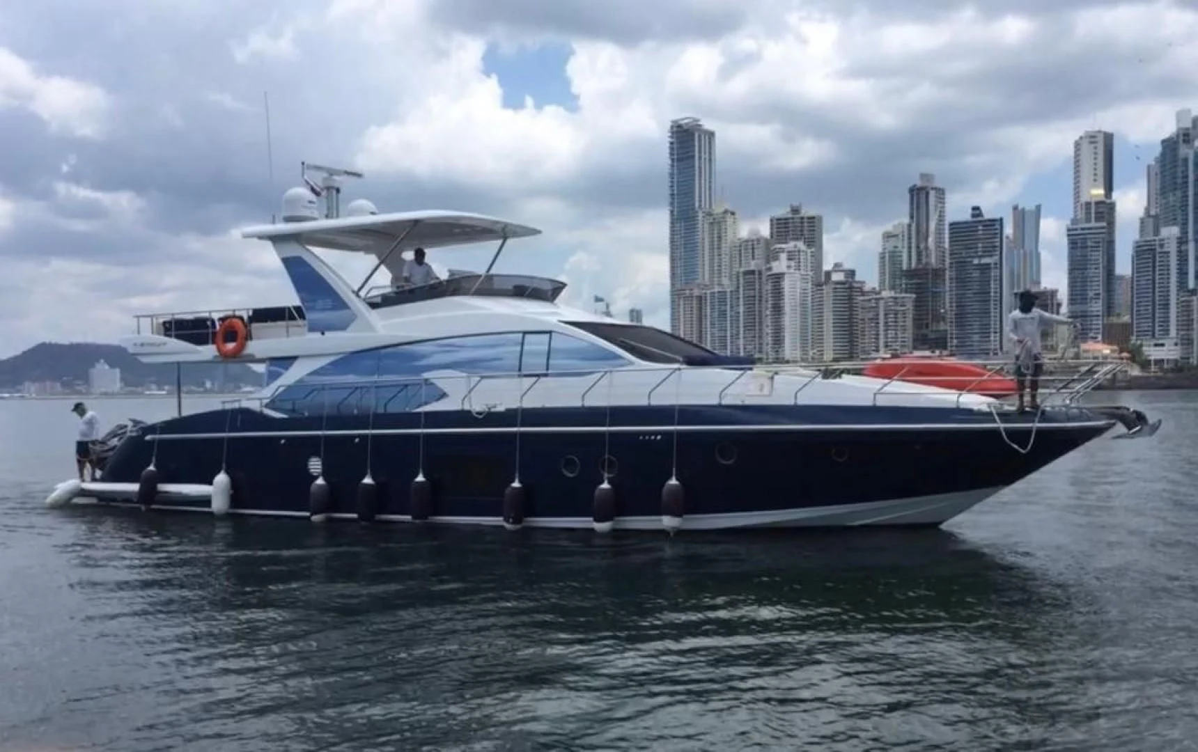 a boat on the water aboard PRIVE Yacht for Sale