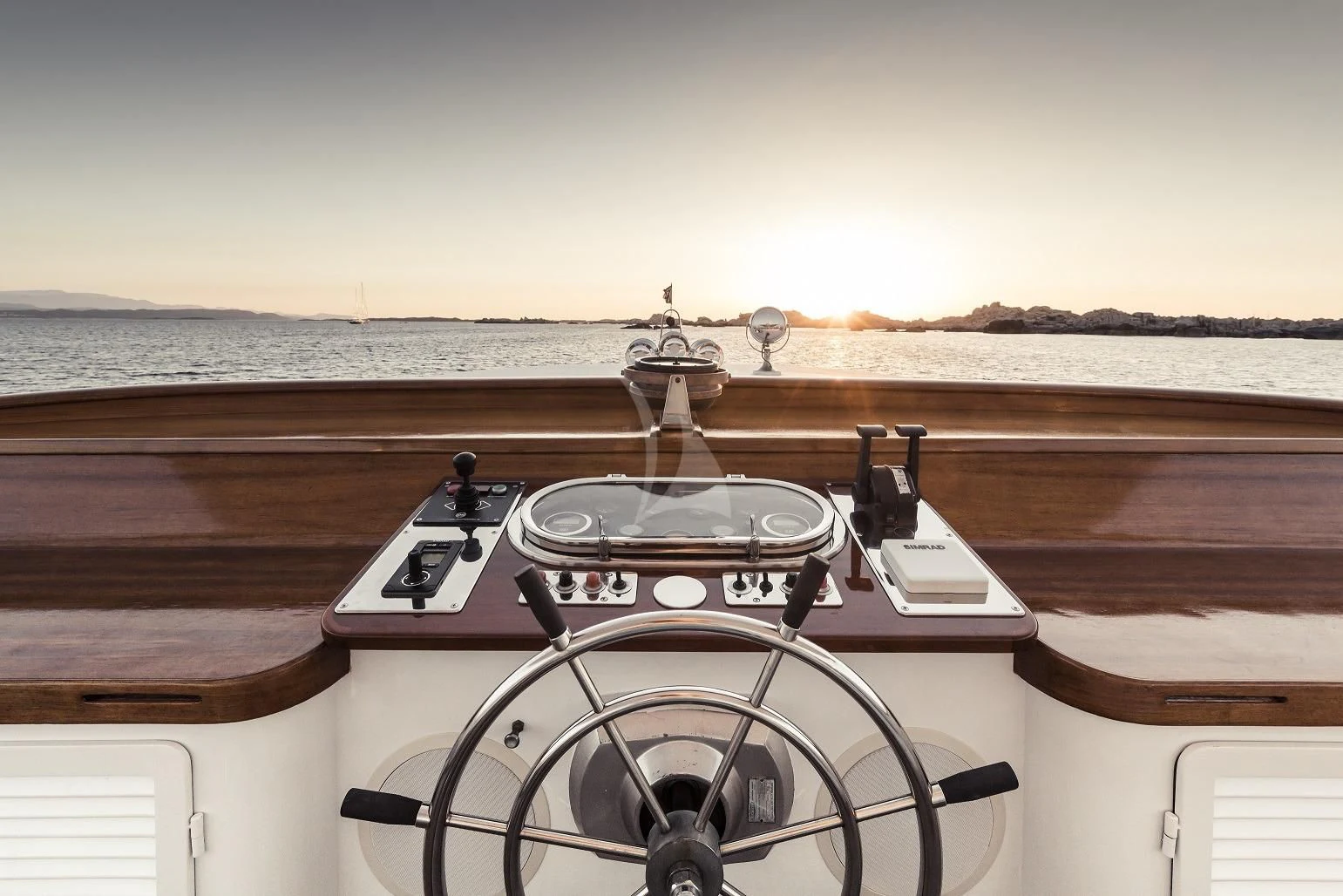 a car on a roof aboard VESPUCCI Yacht for Sale