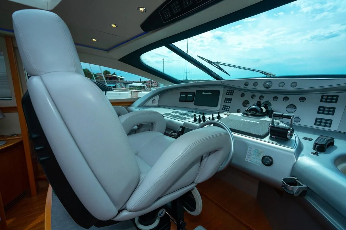 the inside of a plane aboard PERSHING 90 Yacht for Sale