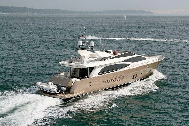a boat on the water aboard SUN SHINE 1 Yacht for Sale