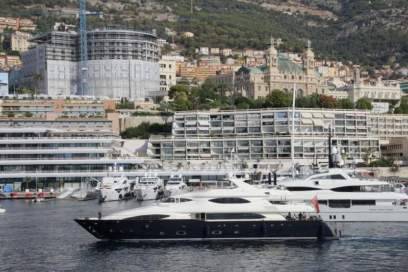 a boat in the water aboard BUNKER Yacht for Sale