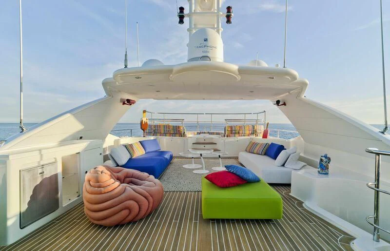 a ship in the water aboard BUNKER Yacht for Sale