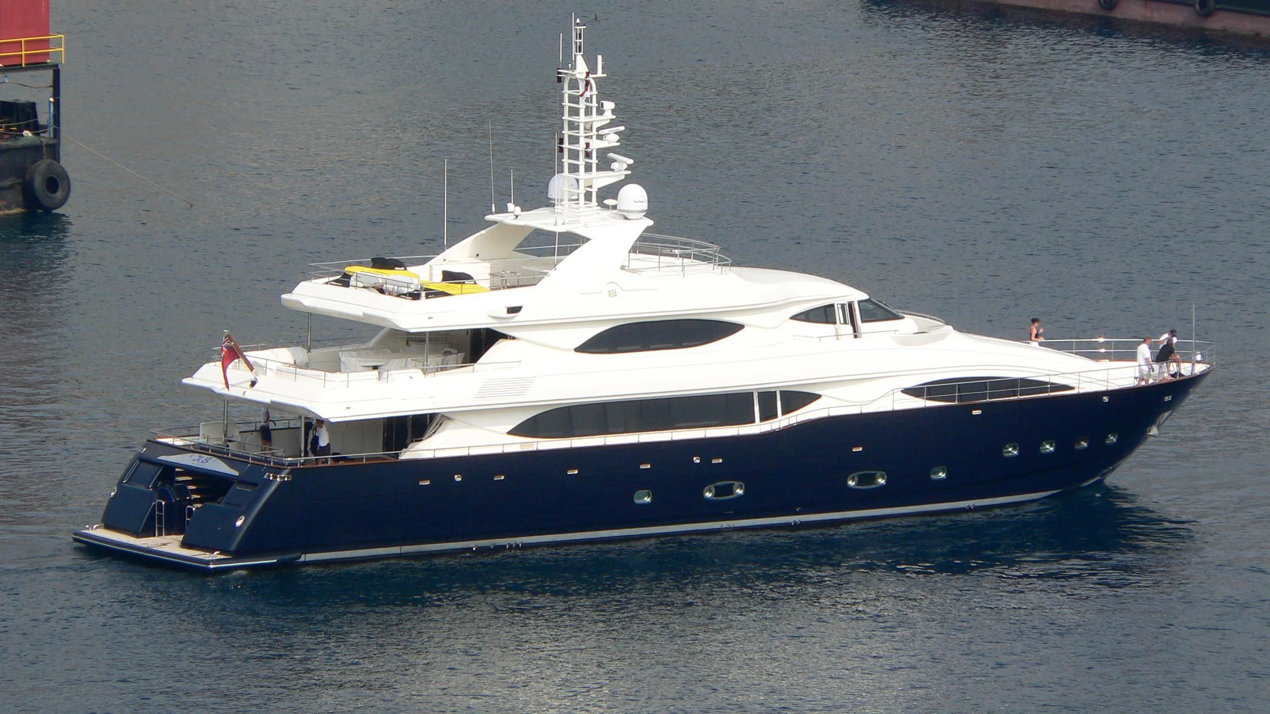 a boat on the water aboard BUNKER Yacht for Sale