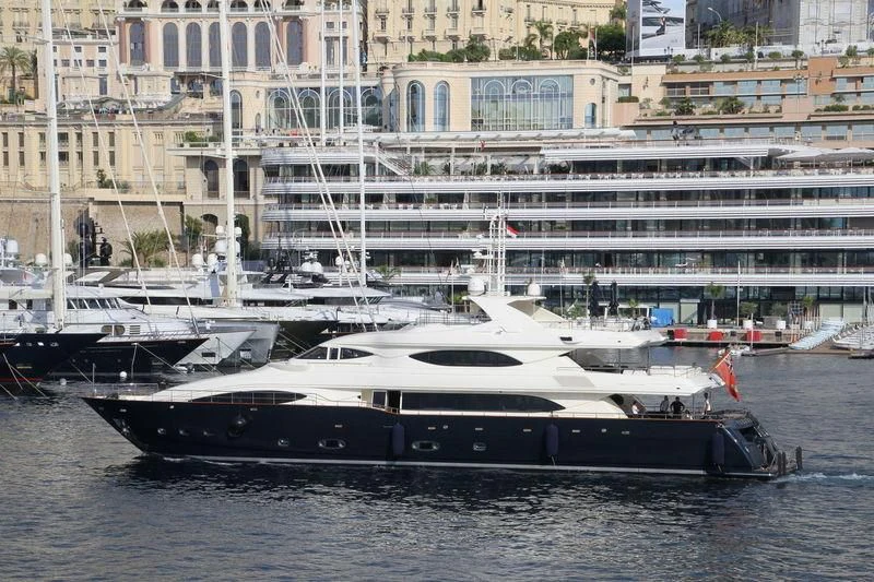 a boat in the water aboard BUNKER Yacht for Sale
