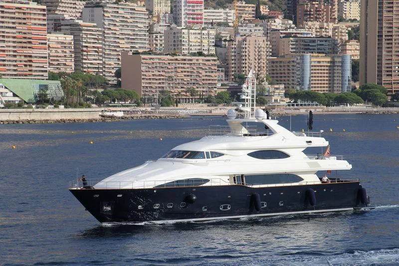a boat in the water aboard BUNKER Yacht for Sale
