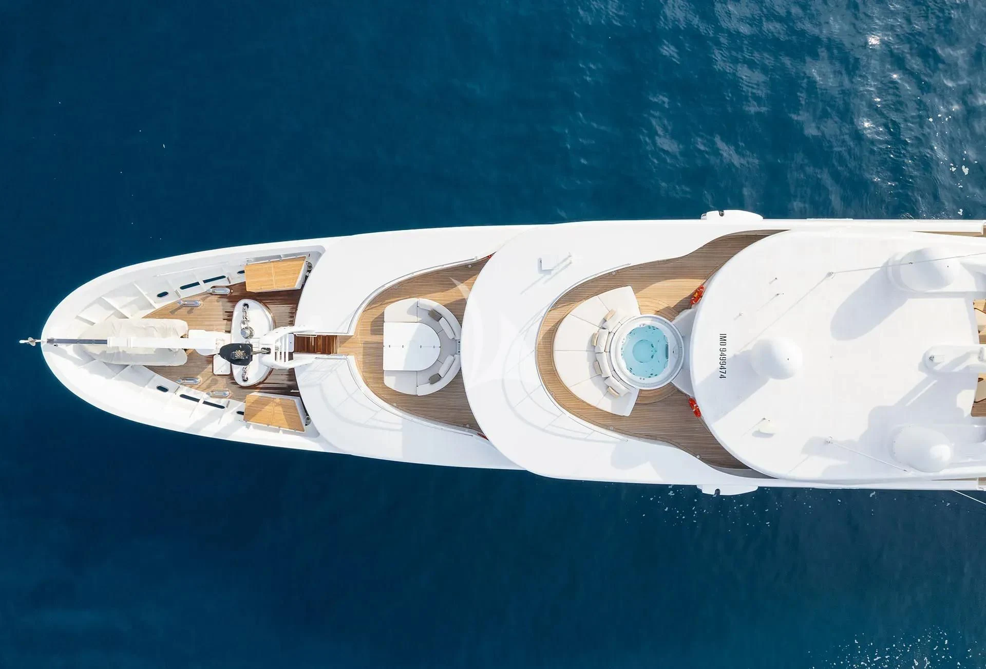 a space ship in the ocean aboard TALEYA Yacht for Sale