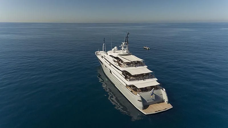 a boat in the water aboard TALEYA Yacht for Sale