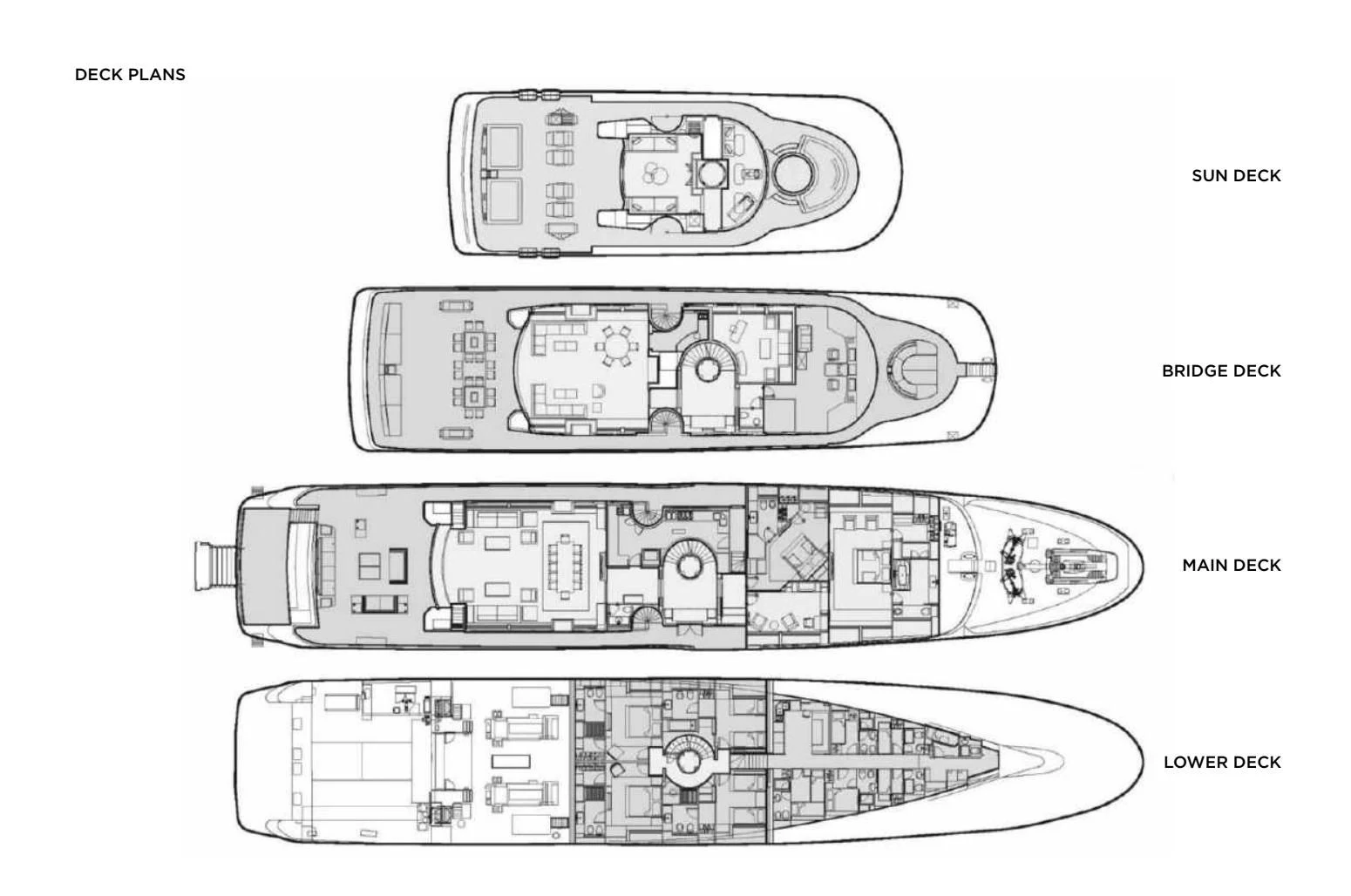 diagram, engineering drawing aboard TALEYA Yacht for Sale