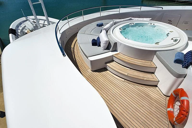 a model of a space ship aboard TALEYA Yacht for Sale