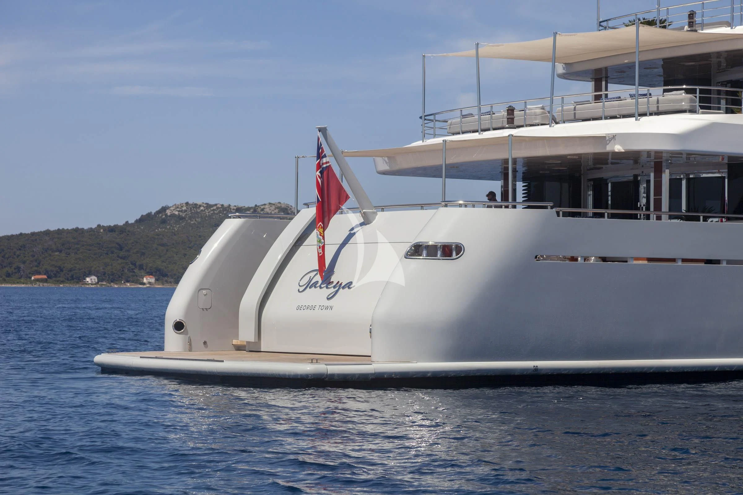 a boat on the water aboard TALEYA Yacht for Sale